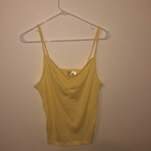 Divided yellow tank top